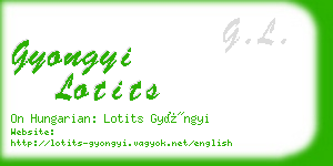 gyongyi lotits business card